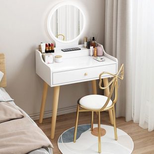 50cm梳妆台小型迷你简易化妆台卧室50公分化妆桌60小户型简约现代