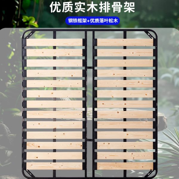 排骨架床架榻榻米加密防潮静音床板实木龙骨架支撑架钢架子可折叠图片