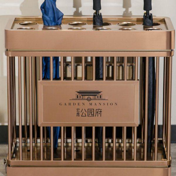 不锈钢雨伞架酒店大堂雨伞箱售楼部高端雨伞收纳架商务简约雨伞桶