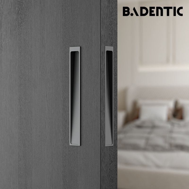 口袋门无轨幽灵门拉手厨房卫生间推拉门把L手吊轨推拉滑动门暗扣