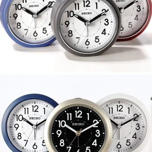 精工闹钟学生用儿童简约家用卧室床头静音夜光个性创意懒人小闹钟