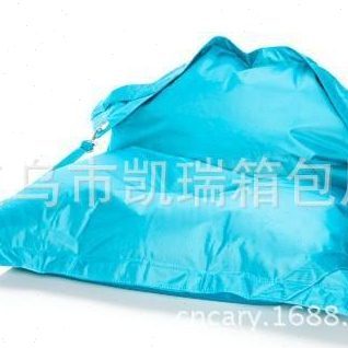 天兰色 有带子安全户外野营沙发 防水豆袋休闲椅 阳台椅