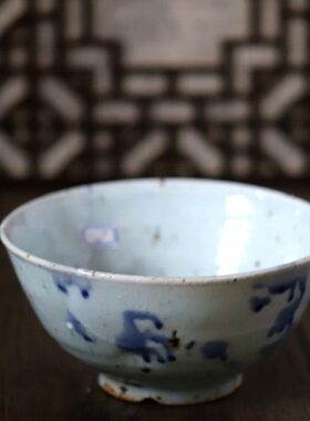 老艺人手工制大碗日式餐具家用青花瓷汤碗陶瓷沙拉泡面吃饭土大碗