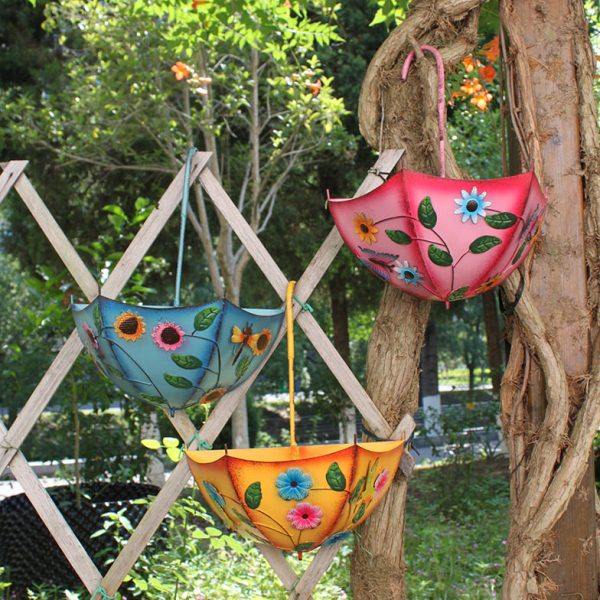 庭院墙饰壁饰墙壁墙上装饰铁艺半伞挂墙花盆花器挂件花园阳台客厅,家居饰品,壁饰,淘宝优惠券,粉丝福利购,淘宝优惠卷