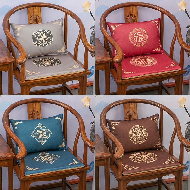 新中式红木圈椅坐垫实木家俱茶椅垫海绵木椅子座垫凳子Y屁垫餐桌