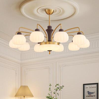 美式中古风客厅2吊灯2餐厅卧室美式复古大风气主灯新款52005中山