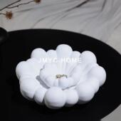 果朵摆件果水盘干托盘样板间餐厅客厅茶GD 法式 奶油云意式 H25几软