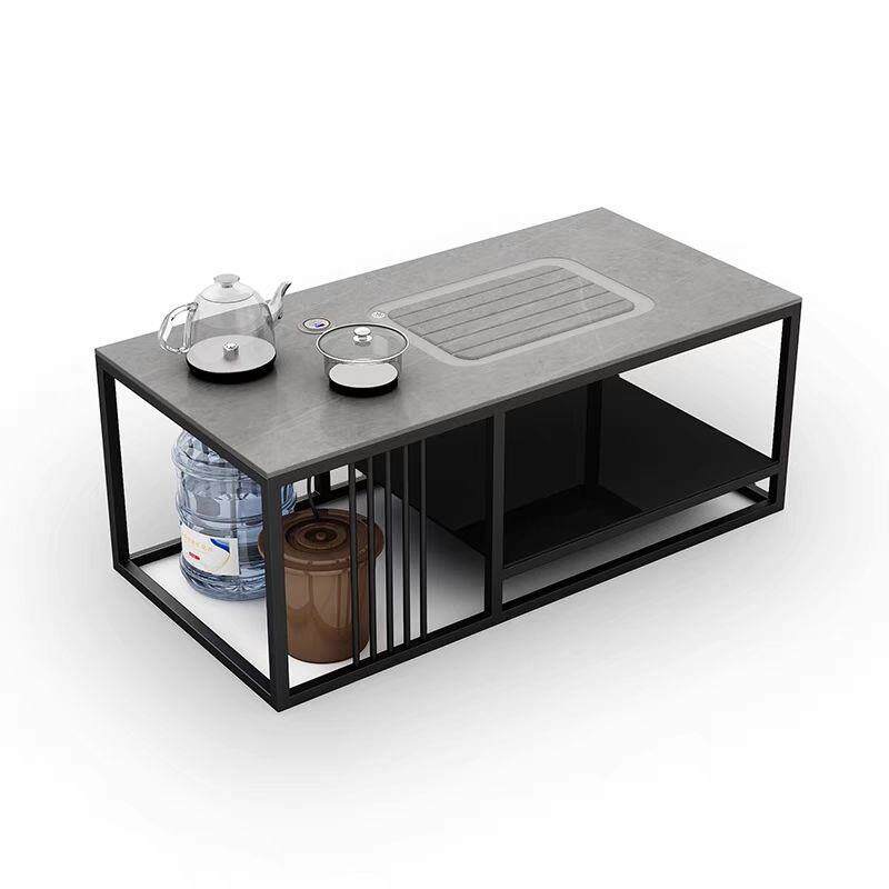 电茶茶几桌办公室泡茶带磁炉烧水壶套装一体岩板HWL功夫茶台