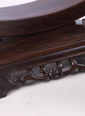 红木式中象牙架实木支架黑檀木质角刀剑架剑BON托牛木底座厂家直