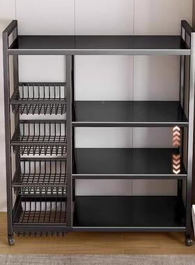 菜厨房置物墙架落多层W606L14蔬收纳架家用多功能杂物架靠零地食