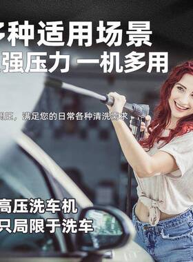 黑高压洗车机20V31179洗车泵家用大功强力便率捷刷车神器调猫压2