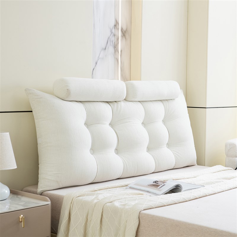 可拆洗 锦涤麻床j头靠垫软包大靠背2025新款榻榻米飘窗床上靠背枕