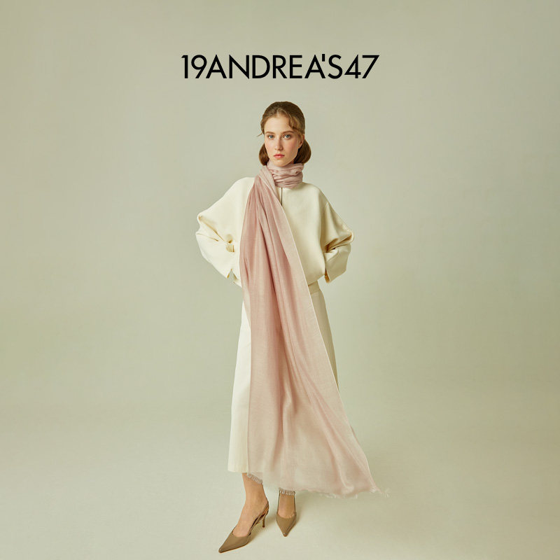 19ANDREA'S47 早秋Georgia系列羊绒丝混纺大尺幅