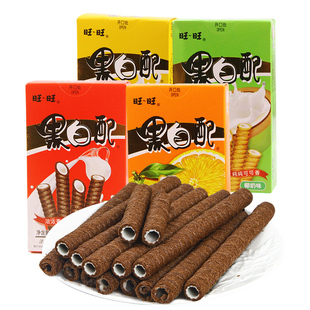 【旺旺】黑白配夹心卷56g*4盒