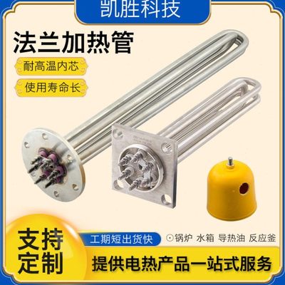 115法兰加热管immersion heater水箱导热油大功率380v锅炉电热管