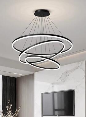 北灯客厅吊灯高级感极简圆环形欧餐厅吊灯大主厅75938全屋套餐中