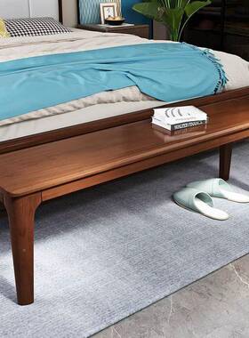 餐全长实木条凳客厅桌凳茶桌长条凳家鞋用木板凳长椅床尾HVZ凳换