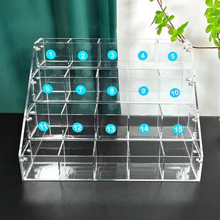 定装制药品置物架阶梯ODE式医院桌面明纳盒亚克力分架药盒整透收