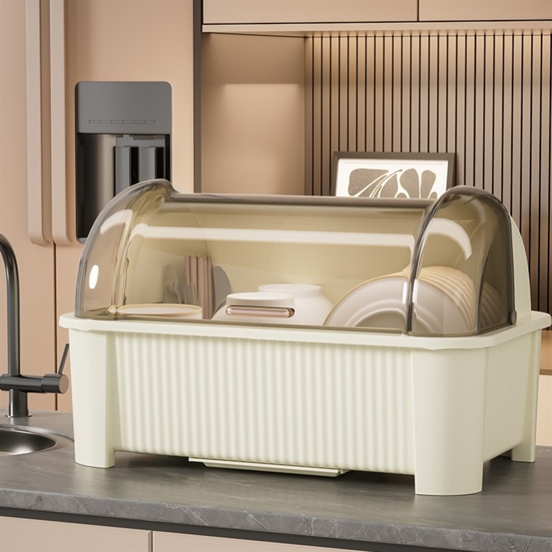 德国进口碗筷收纳盒碗架带盖碗柜沥水架I家用碗碟餐具全密封收纳