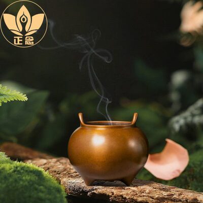 庆松堂苏工铜炉名家胡庆松制一手炉紫铜复古香炉摆件收藏把玩熏香