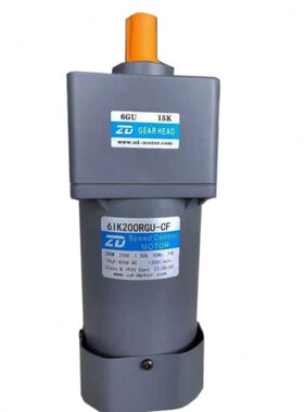 ZD中大电机 6IK200RGU-CF/6GU15K 200W调试减速电机马达