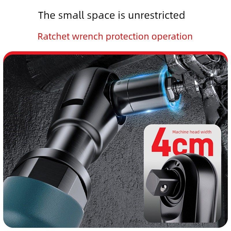 工业级气动棘轮扳手90度高扭矩小气炮1/ 2英寸PL直角气炮扳手气动