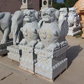 石雕貔貅一对户外大型花岗岩石头皮丘家用看门公司商铺大门口摆件