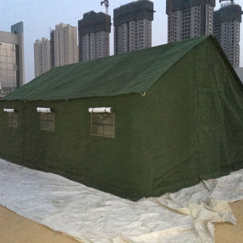 30平米框架帐篷班用办公住宿户外野营装备碳钢营地野炊天幕