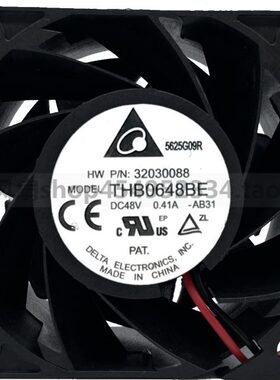 6CM厘米6038 48V 0.41A THB0648BE暴力大风量风扇60*60*38mm
