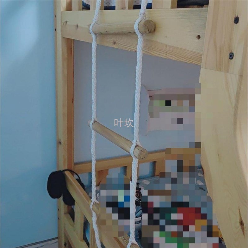 Y禊3家用上下床梯子宿舍软梯上下铺绳梯子大学生救生车装备攀爬绳