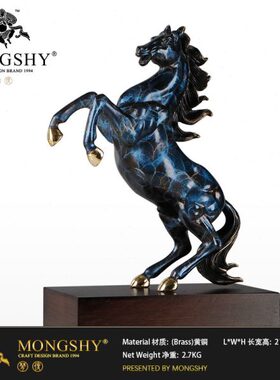 铜马铜马摆件酒店书房办公室客厅装饰送领导工艺品礼品马到成功