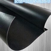 超厚黑色高温特氟龙布 光滑无粘性 防静电防UV铁氟龙耐高温布