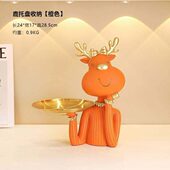 钥匙收纳托盘家居客厅房间摆件创意入户进门口玄关轻奢桌面装 饰品