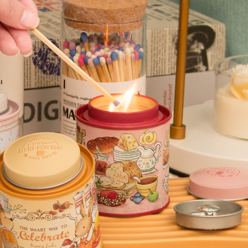 野兔餐厅》氛围感香薰蜡烛罐装可爱香氛送闺蜜生日礼物卧室内小众