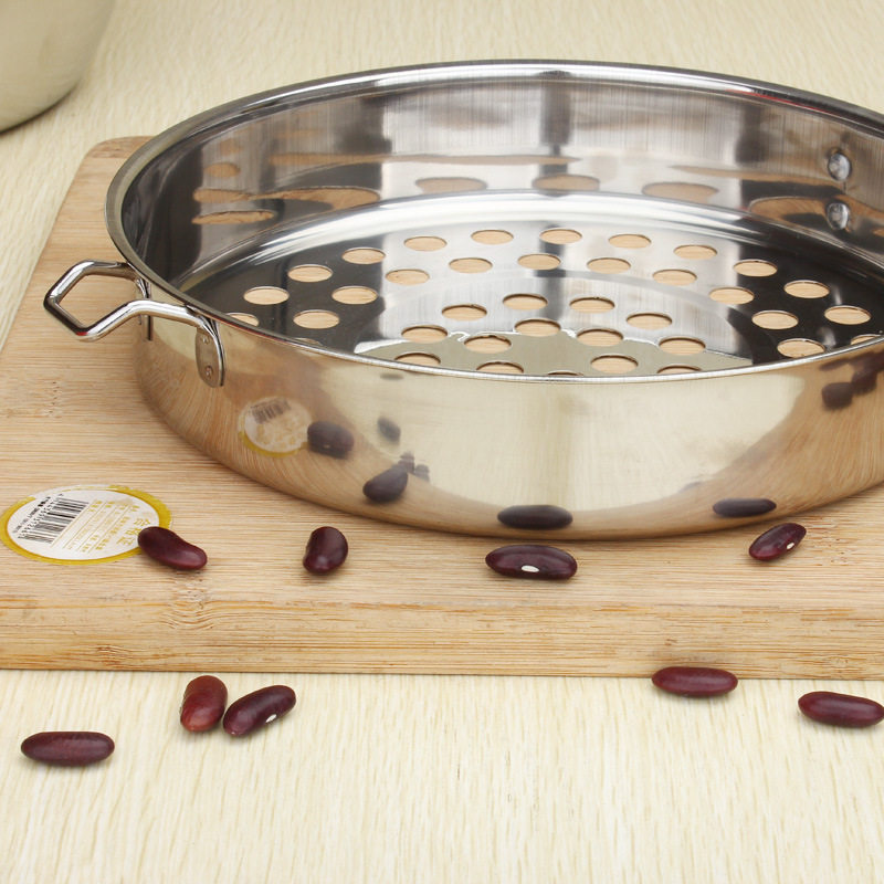 不锈钢凉虾专用漏瓢大孔凉鱼漏勺家用做疙瘩汤的工具面鱼娃鱼漏鱼