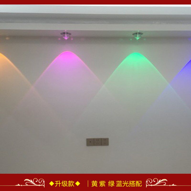 清雅led铝材灯具高档电视/沙发背景墙射灯天花灯客厅吸顶灯具L105