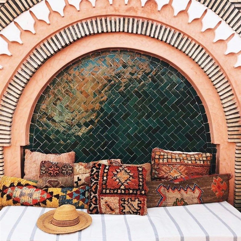 长毛款摩洛哥地毯抱枕 进口羊毛沙发靠枕靠包汽车靠背腰枕