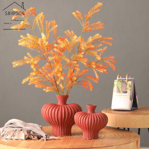 侘寂风花瓶客厅电视柜陶瓷插花器民宿酒店软装饰品轻奢高级感摆件,家居饰品,花瓶,淘宝优惠券,粉丝福利购,淘宝优惠卷