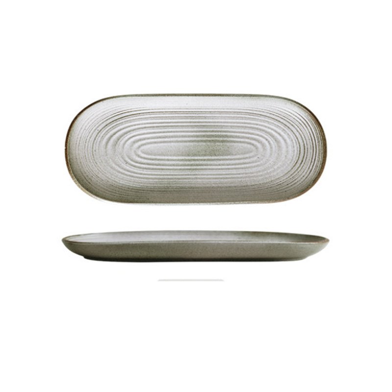 创意欧州大长盘U型陶瓷鱼盘家居实用家用菜盘碟子酒店创意式菜盘