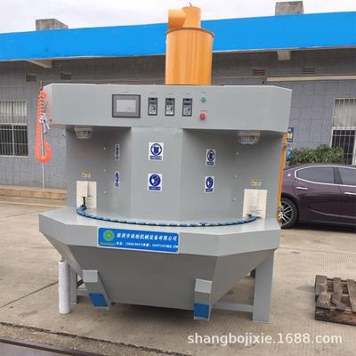 64多工位连续转盘自动喷砂机高效表面处理厂家直销圆形工件机器