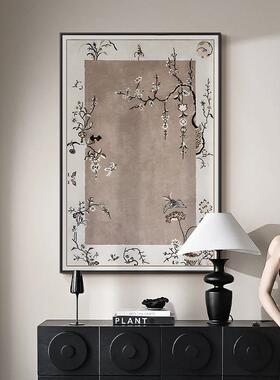 法式中风挂术画厅大客幅al202504落地画高级感沙发背景墙装饰画古