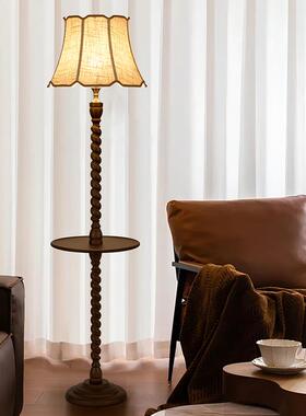 大观古客园中古风落地32862灯置物一体复美式沙发旁级厅落地灯高