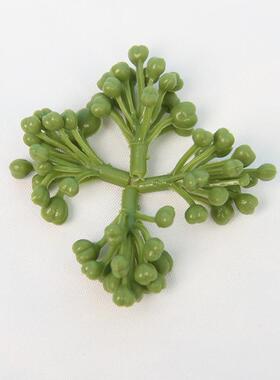 厂家物直仿真销花小枝绿色植塑料花软胶球果IY装饰拍D002摄道具