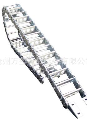 TLTL6565制铝材拖链金属钢拖链钢制拖链桥式全封闭钢铝钢拖链