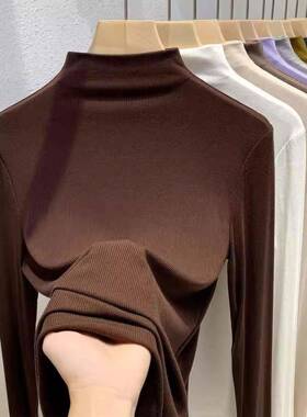 黑色半JVF高领底衫女搭长修袖202内5款新春秋领冬螺纹打CRF中上身