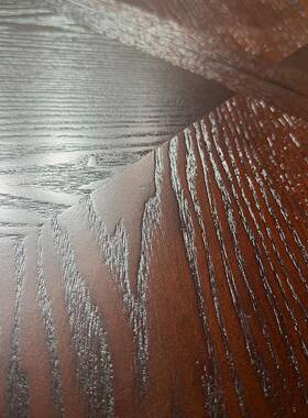 508款法式中古风折叠餐桌美式木木胡桃色可实缩502HT伸餐桌椅