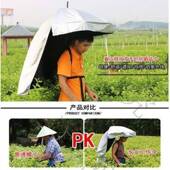 头顶伞头戴用下地干415活伞雨两晴大伞帽遮阳帽采茶伞背遮阳号伞