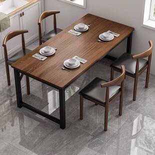 餐桌家待用ROF小型饭吃桌子商用餐饮快餐桌椅组合公户寓出租房用