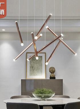 标楼现代简约楼梯吊灯极简复式跃层lof公寓别72979墅客厅t大非吊