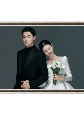 7TX结婚照放大挂墙主卧室1打印婚纱照洗照做成定制冲卧F7685S6M片